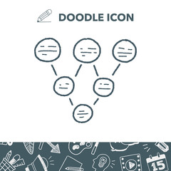 infographic chart doodle drawing