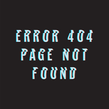 Error 404. Page not found. Vector template for website. Web banner.