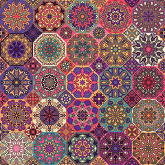 Seamless pattern. Vintage decorative elements. Hand drawn background. Islam, Arabic, Indian, ottoman motifs. Perfect for printing on fabric or paper.