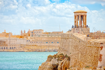 Coast and the port of Valletta, memorial siege