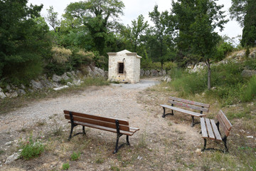 La fontaine de Loin à Leucate, Aude, Languedoc, Occitanie