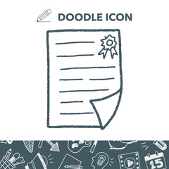 Certificate doodle