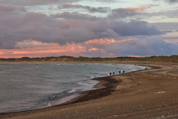 Evening scene at Klitmoller, Denmark.