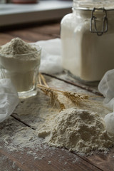 Bank of flour and spikelets