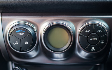 Fototapeta premium Car dashboard. Air conditioning system