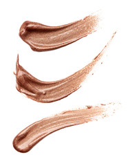 smear paint of cosmetic products