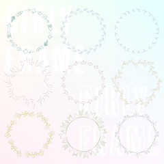 hand paint girly frame05