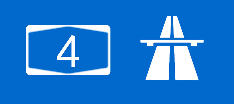 A4 Bundesautobahn Schild