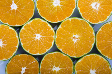 Tangerines in White