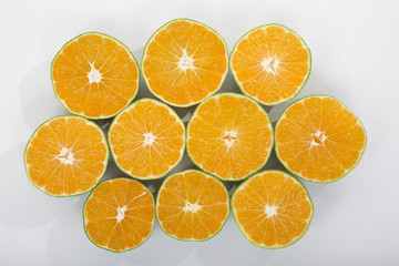 Tangerines in White