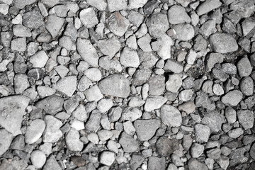 Round stones in nature as background