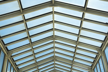 Roof of modern shopping mall. Abstract texture background