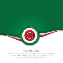 Abstract color background Italian flag vector. Background Italian flag