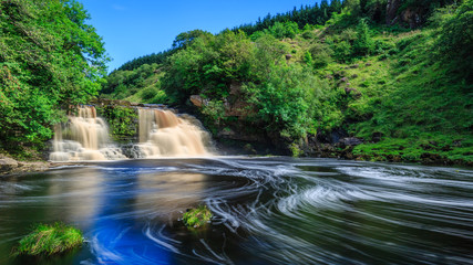 Crammel Linn waterfall, Northumberland, England