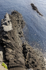 Basalt rocks in Nanatsugama, Kyushu Japan