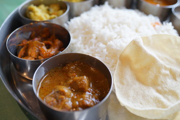 カレー　インド料理　南インド　ワンプレート