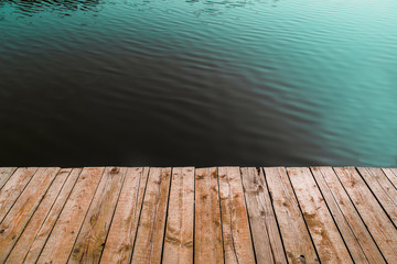 Pier. Pier wooden go to the lake. recreation