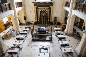 The main hall of the synagogue jew 