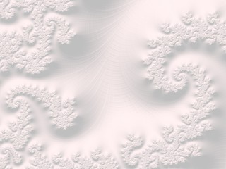 The white Plaster in the form of a Fractal