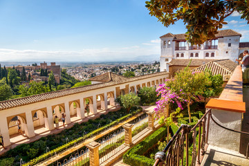 Alhambra, Granada, Spanien - obrazy, fototapety, plakaty