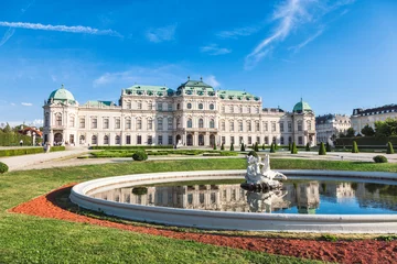 Fotobehang Belvedere palace in Vienna, Austria © and.one