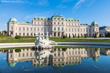 Belvedere palace in Vienna, Austria - obrazy, fototapety, plakaty