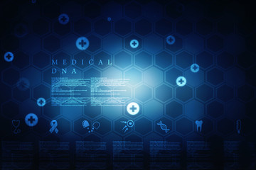 2d illustration Abstract medical background