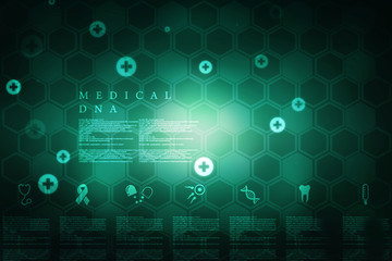 2d illustration Abstract medical background