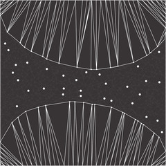 Abstract polygonal background of lines and dots