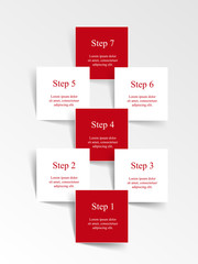 Vector lines arrows infographic.