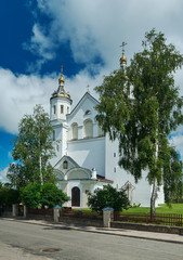 Fototapeta na wymiar Church of Boris and Gleb in Novogrudok,