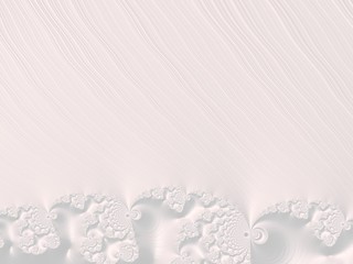 The white Plaster in the form of a Fractal