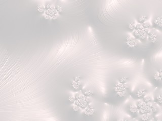 The white Plaster in the form of a Fractal