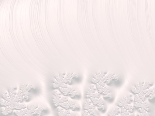 The white Plaster in the form of a Fractal