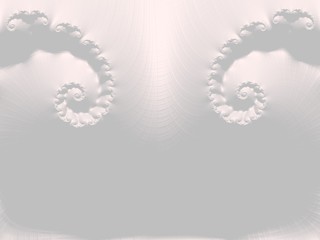 The white Plaster in the form of a Fractal
