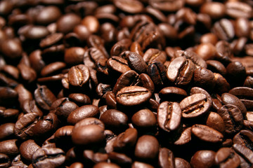 Coffee beans as wallpaper