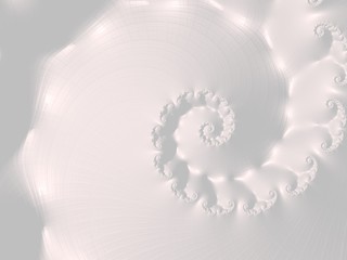The white Plaster in the form of a Fractal