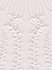 Fototapeta premium The white Plaster in the form of a Fractal