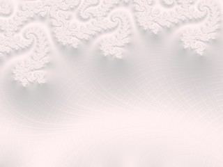 The white Plaster in the form of a Fractal