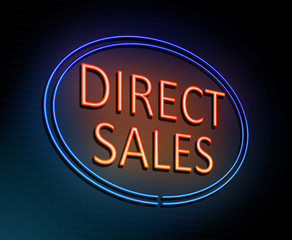 Direct sales concept.