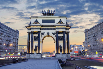Fototapeta na wymiar Россия. Москва. Триумфальная арка.