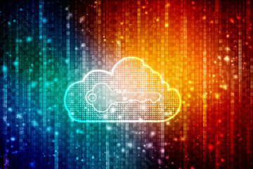 2d illustration technology background
