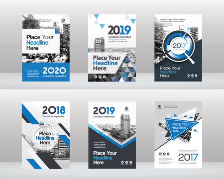 City Background Business Book Cover Design Template Set in A4. Can be adapt to Brochure, Annual Report, Magazine,Poster, Corporate Presentation, Portfolio, Flyer, Banner, Website.