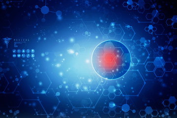 2d illustration abstract medical background