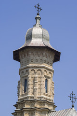 Fototapeta na wymiar Churchbell tower of Dragomirna Monastery