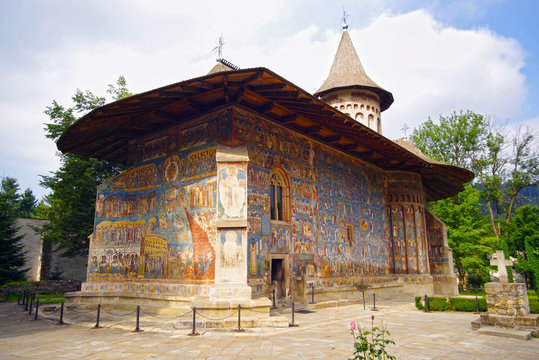 Mural frescoes of Voronet Monastery