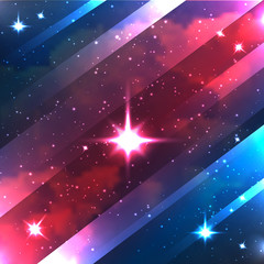 Space background vector illustration