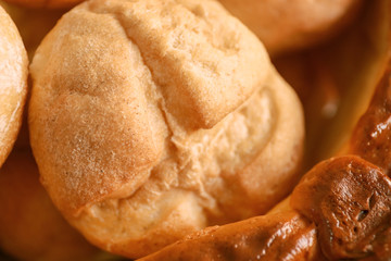 Delicious bread, closeup