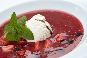 strawberry soup