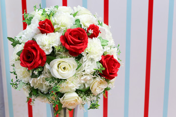Flowers for wedding or background for wedding scene.